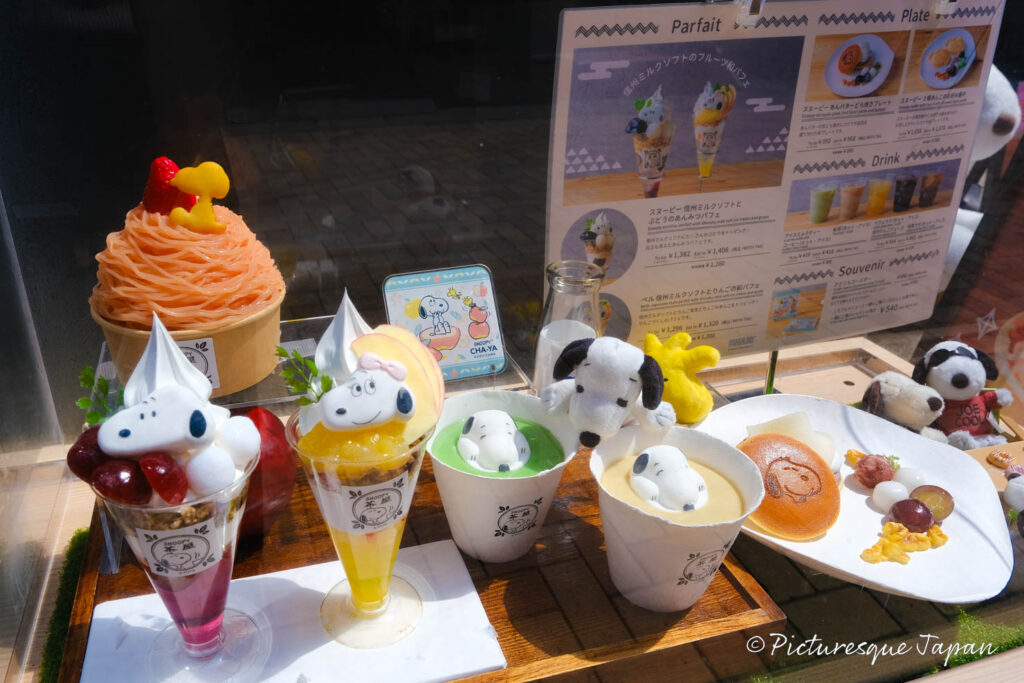 SNOOPY Village 軽井沢店のディスプレイ